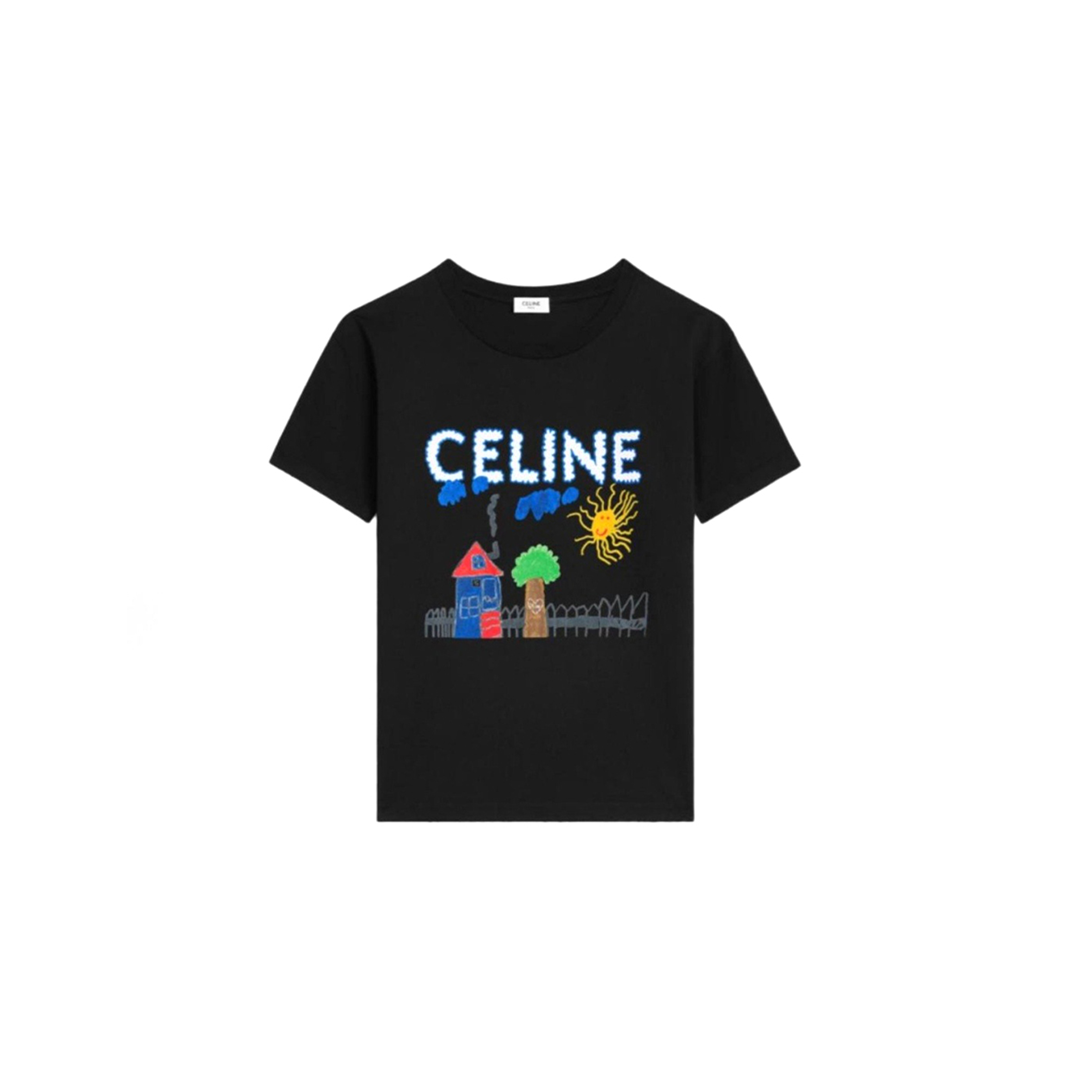 CELINE LOOSE T-SHIRT IN COTTON JERSEY 